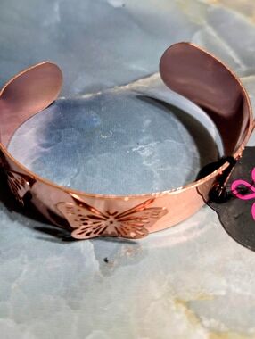 paparazzi Rose Gold Butterfly Cuff Bracelet